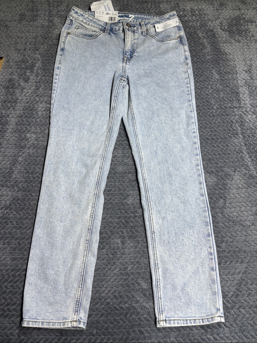 Seven7 Light Wash Straight Leg Jeans